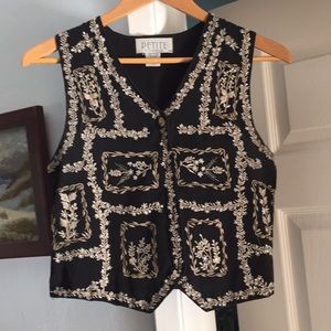 Vintage 90s Embroidered Vest